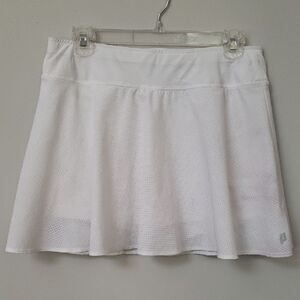 Prince Skort Womens M White Match Flounce Tennis Skirt Short Performance Sporty
